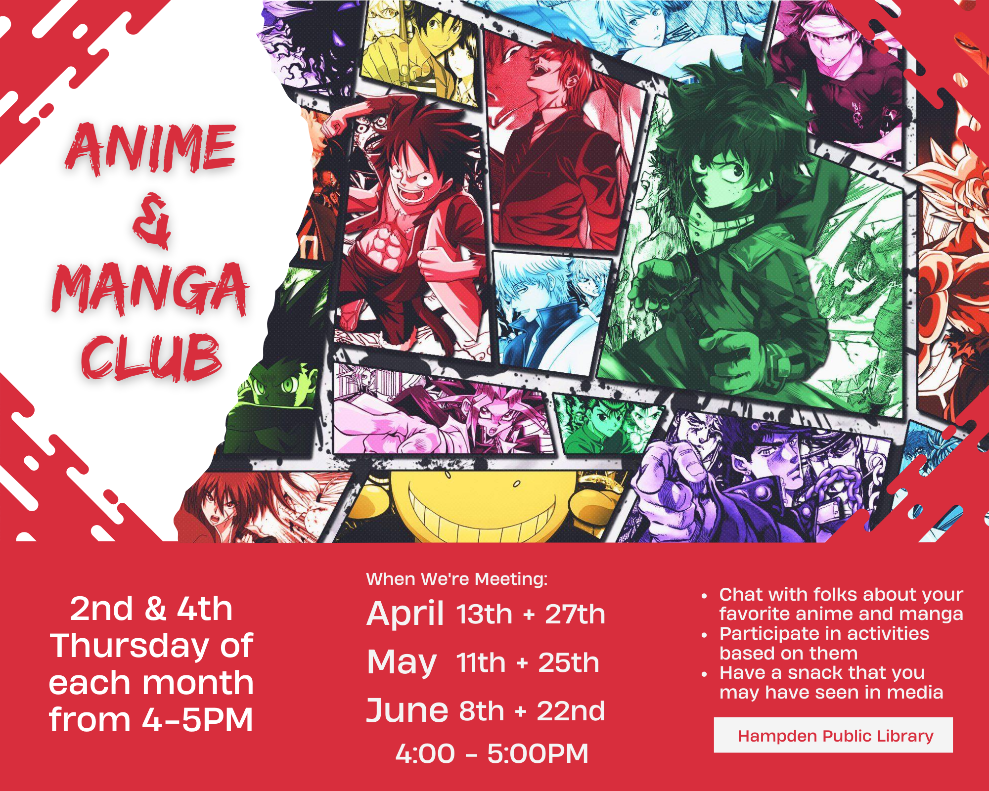 Anime Club Flyer Bifold Letter | Digital Sale in New York | KLR Grafx