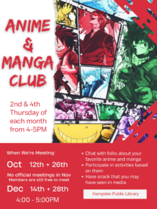 Anime Club for grades 5-12